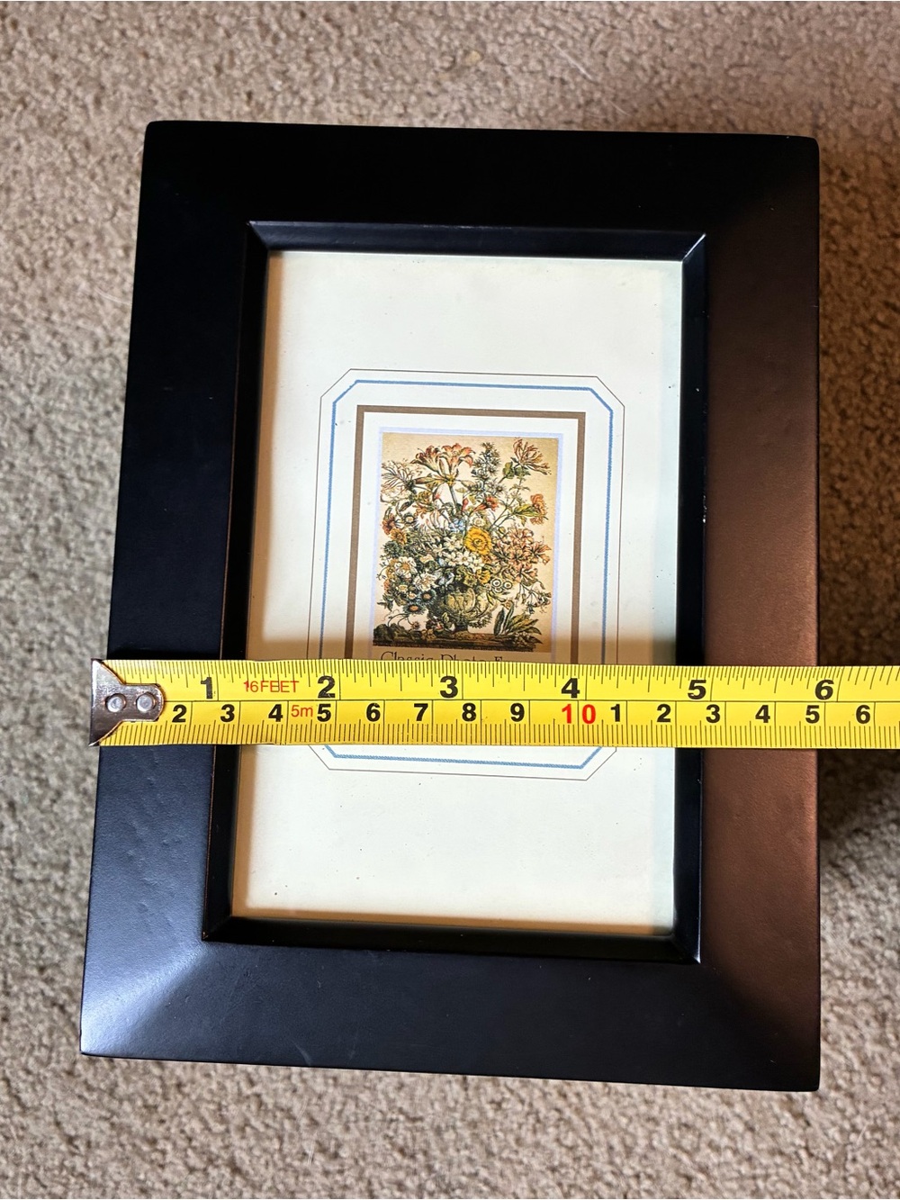 Wood Photo Storage Box w/ Picture Frame Lid 4x6 Organizer Memory Keepsake Case - Picture 9 of 12
